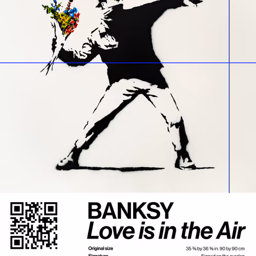 Banksy | Love Is In The Air #4990