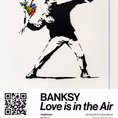 Banksy | Love Is In The Air #2393
