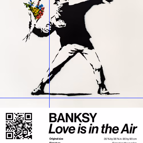 Banksy | Love Is In The Air #9335
