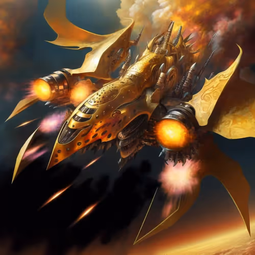 3 D Apes Starships V2
