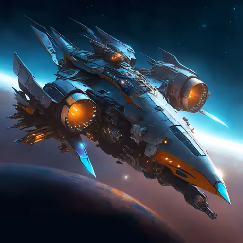 3 D Apes Starships V2