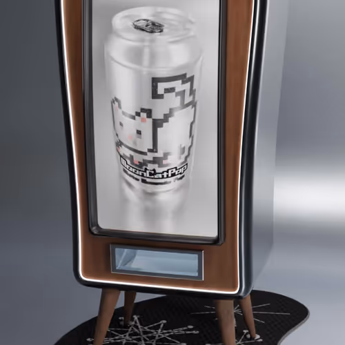White Genesis Pop Vending Machine