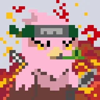 NounishNarukami-Pink(leaf) #3124