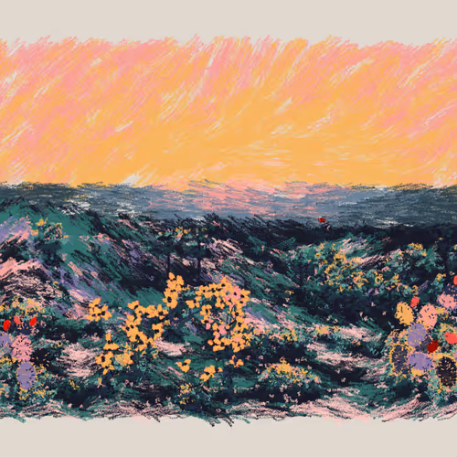Sunset From The Bluffs By Nat Sarkissian