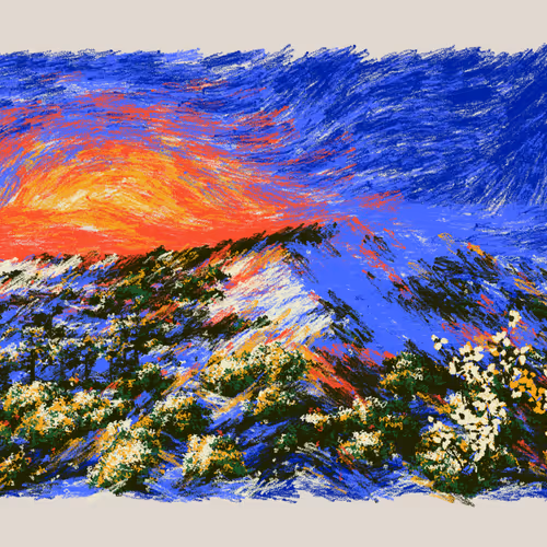 Sunset From The Bluffs By Nat Sarkissian