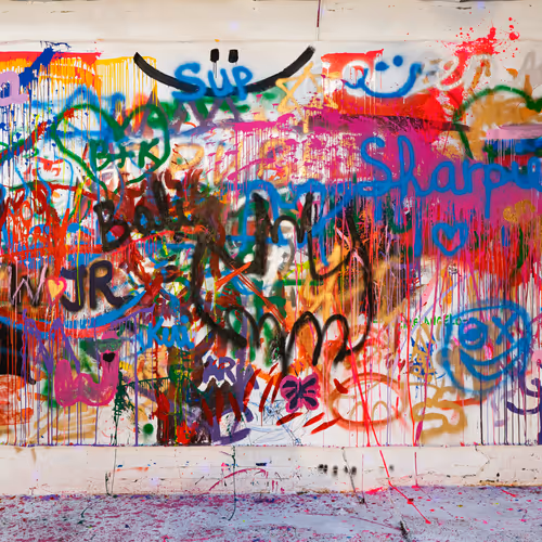 Punk Angels Graffiti Wall #2/1000