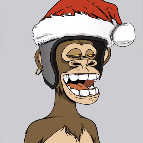 Bored Ape Santa Hat