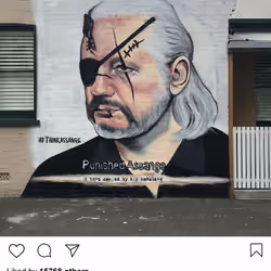 Lushsux #2572 - Mural Julian Assange