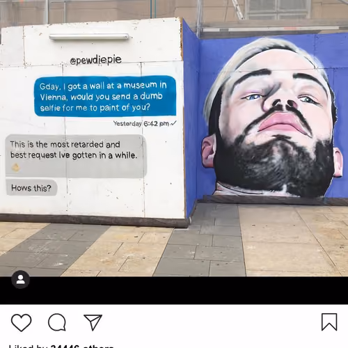 Lushsux #2689 - Mural PewDiePie