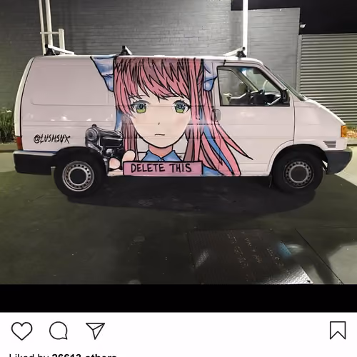 Lushsux #2923 - Mural Doki Doki Monika