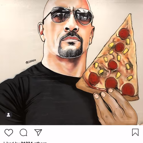 Lushsux #3961 - Mural Dwayne Johnson