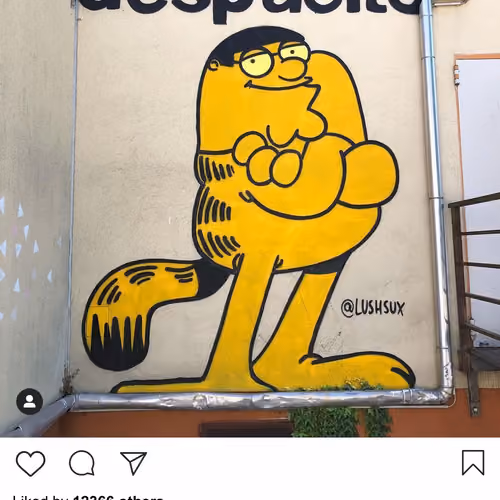 Lushsux #3103 - Mural Garfield Peter Griffin