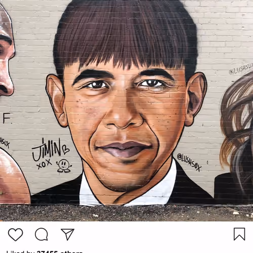 Lushsux #3838 - Mural Obama
