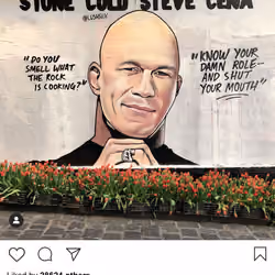 Lushsux #3257 - Mural John Cena Steve Jobs