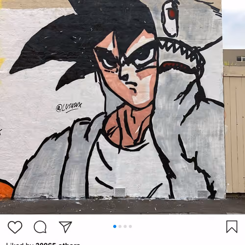 Lushsux #2973 - Mural Eric Andre Ethan Klein