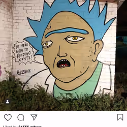 Lushsux #3071 - Mural Rick and Morty