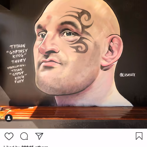 Lushsux #3592 - Mural Tyson Fury Mike Tyson
