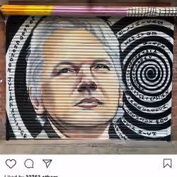 Lushsux #3658 - Mural Julian Assange