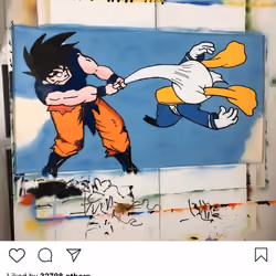 Lushsux #3345 - Painting Goku Donald Duck