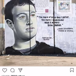 Lushsux #2821 - Mural Mark Zuckerberg
