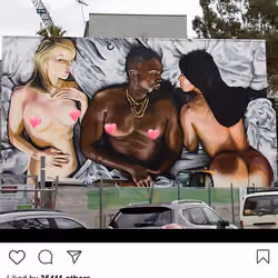 Lushsux #2500 - Mural Taylor Swift Kanye West