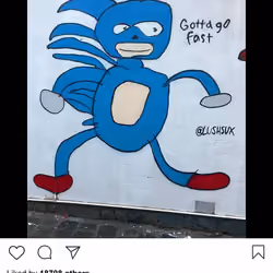 Lushsux #2872 - Mural Sonic the Hedgehog