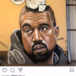 Lushsux #3093 - Mural Kanye West