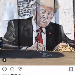 Lushsux #2819 - Mural Donald Trump