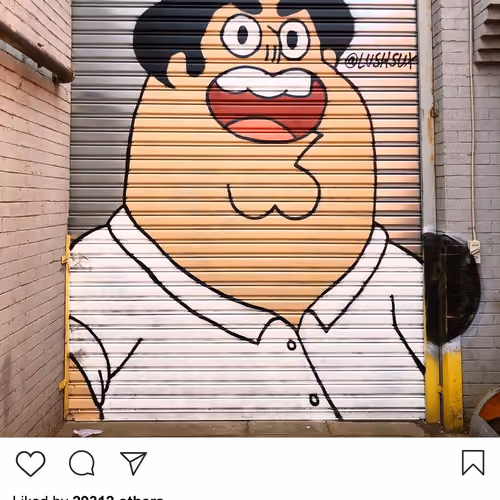 Lushsux #3057 - Mural Peter Griffin Steven Universe