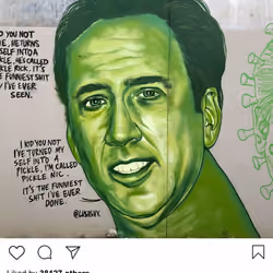 Lushsux #3850 - Mural Nicolas Cage