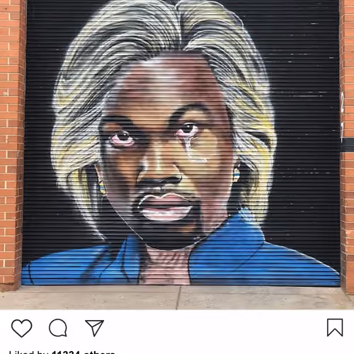 Lushsux #2566 - Mural Meek Mill Hillary Clinton