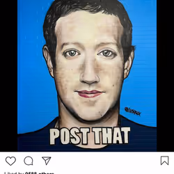 Lushsux #4430 - Mural Mark Zuckerberg
