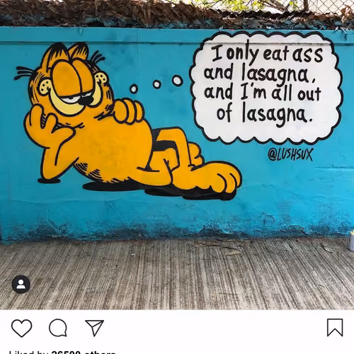 Lushsux #3331 - Mural Garfield