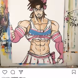 Lushsux #3348 - Painting Joestar - JoJo's Bizarre Adventure