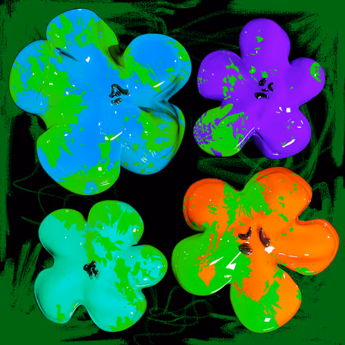 Flowers Flowers Flowers By Philip Colbert