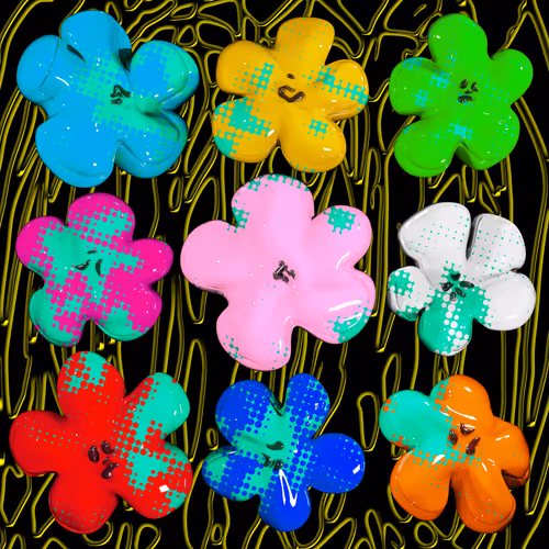 Flowers Flowers Flowers By Philip Colbert