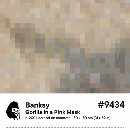 Gorilla in a Pink Mask #9434