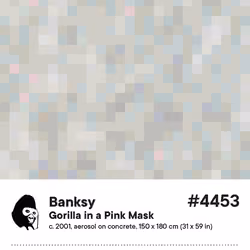 Gorilla in a Pink Mask #4453