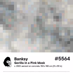 Gorilla in a Pink Mask #5564