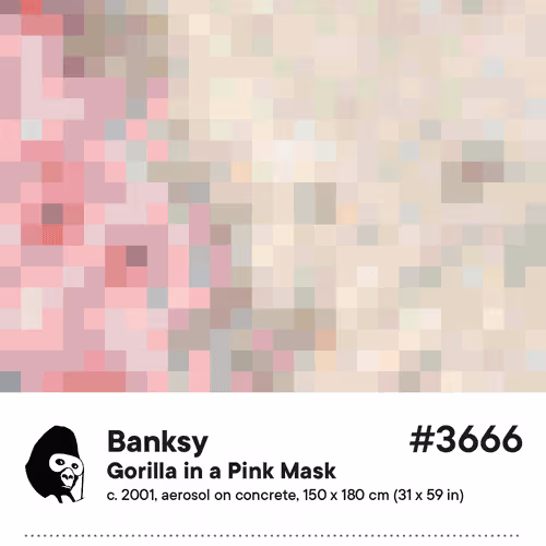 Gorilla in a Pink Mask #3666