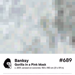 Gorilla in a Pink Mask #689