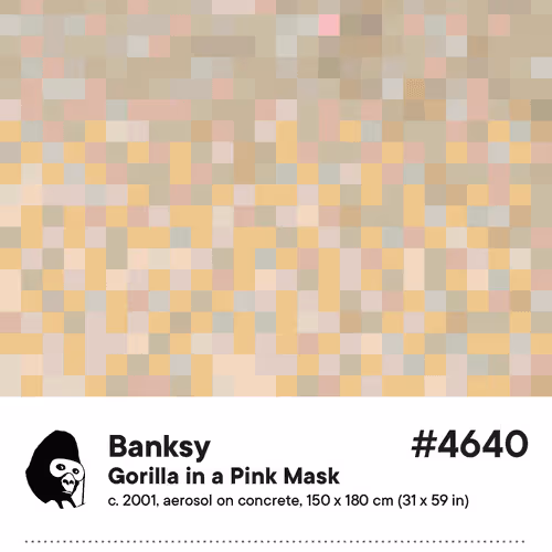 Gorilla in a Pink Mask #4640