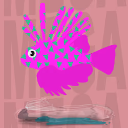 Feesh #3380 "Pink Pie"