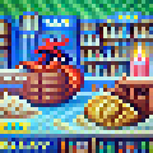 #21 The crabs are reading large books in a library