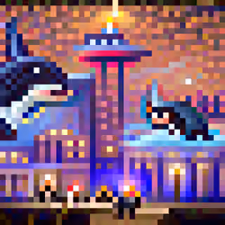 #667 The orcas are saving a city in the night