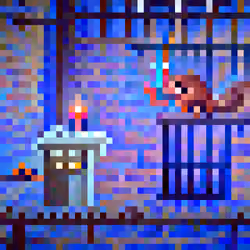#353 The squirrels are escaping a prison in the night