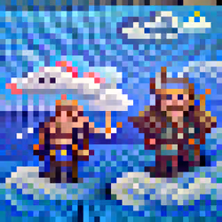 #990 The vikings are floating on clouds