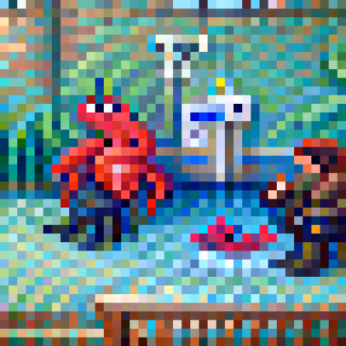 #869 The lobsters are discussing at the hospital