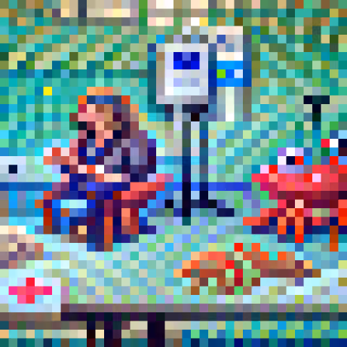 #799 The crabs are discussing at the hospital