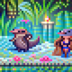 #832 The platypuses are having a fashion show